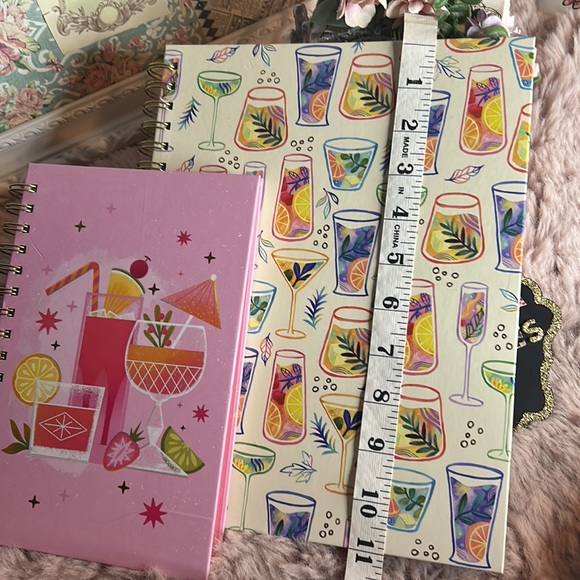 Cocktail Spiral Notebook + Extra pink drink 🍹 🍸 small notebook - Picture 5 of 9
